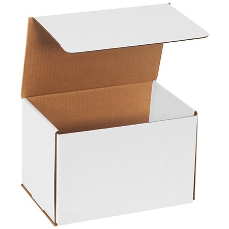 Bsc Preferred 9 x 6 x 6'' White Corrugated Mailers, 50PK BUY00029211